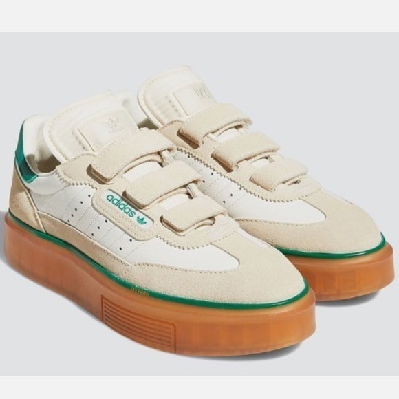 adidas Shoes - Adidas x Ivy Park Women’s Super Sleek 3 Strap Wonder White Gum Sneakers 5.5